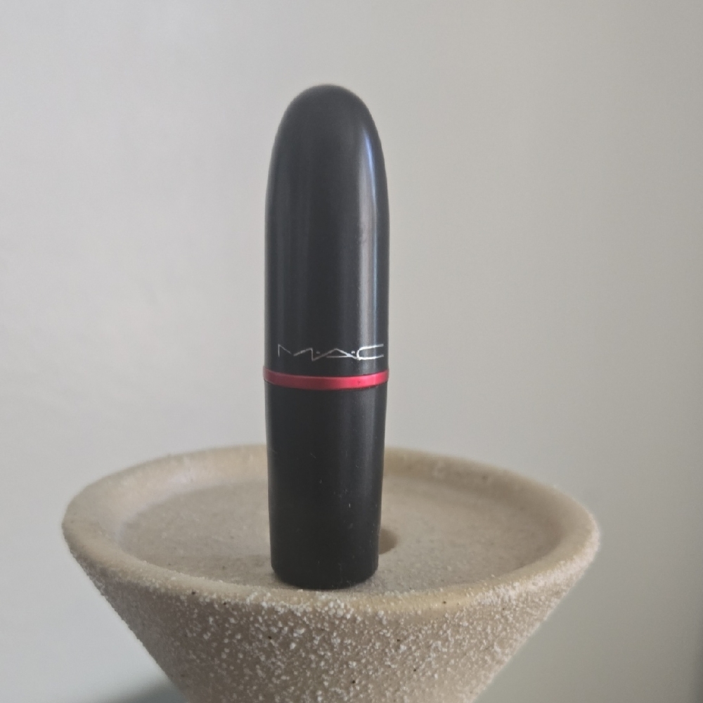 MAC Cosmetics Black Lipstick Case with Red Accent
